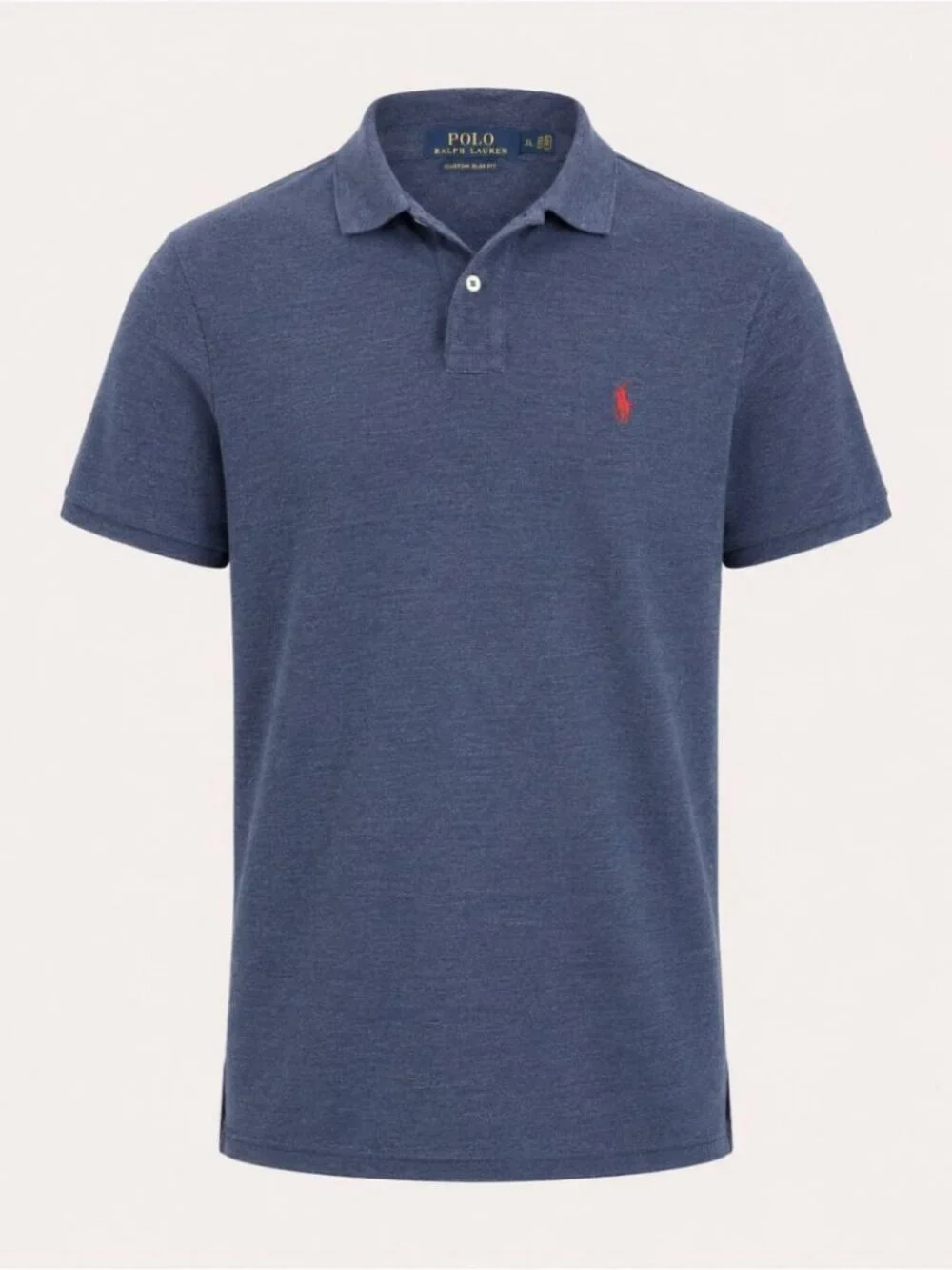 Polo Ralph Lauren Custom Slim Fit Polo Shirt Blue XL Classic Casual Golf